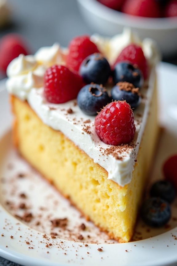 indulgent three milk cake