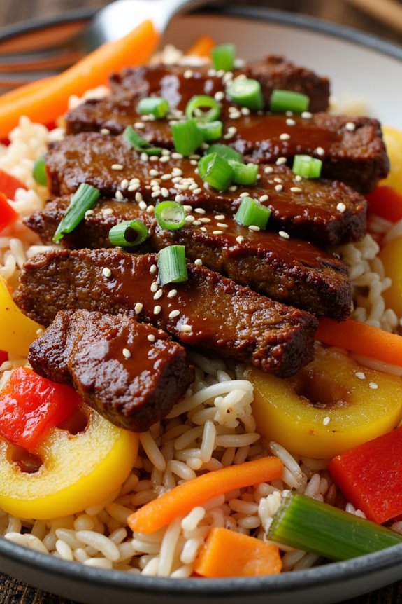 korean bbq beef stir fry