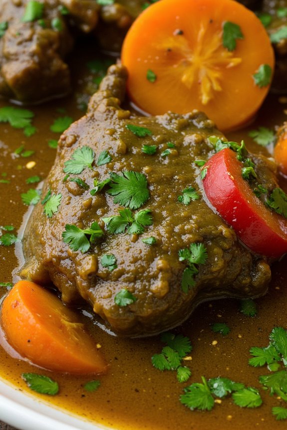 lamb stew with cilantro