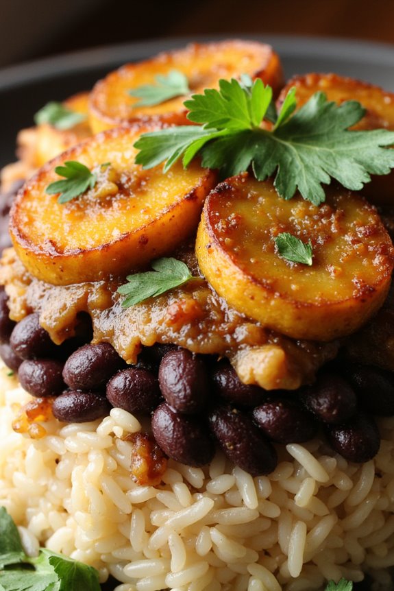 layered latin comfort dish