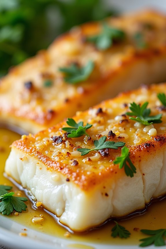 lemon garlic baked hake