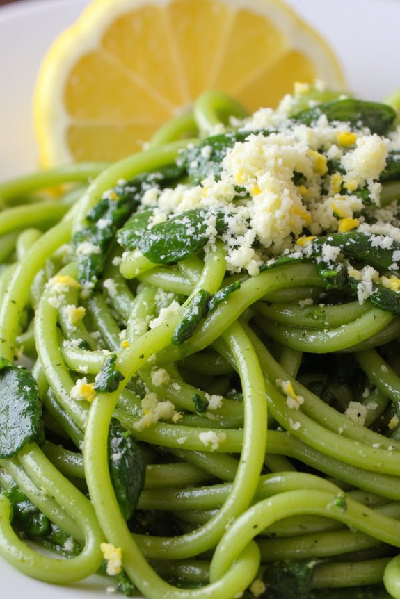 lemon infused creamy pasta dish