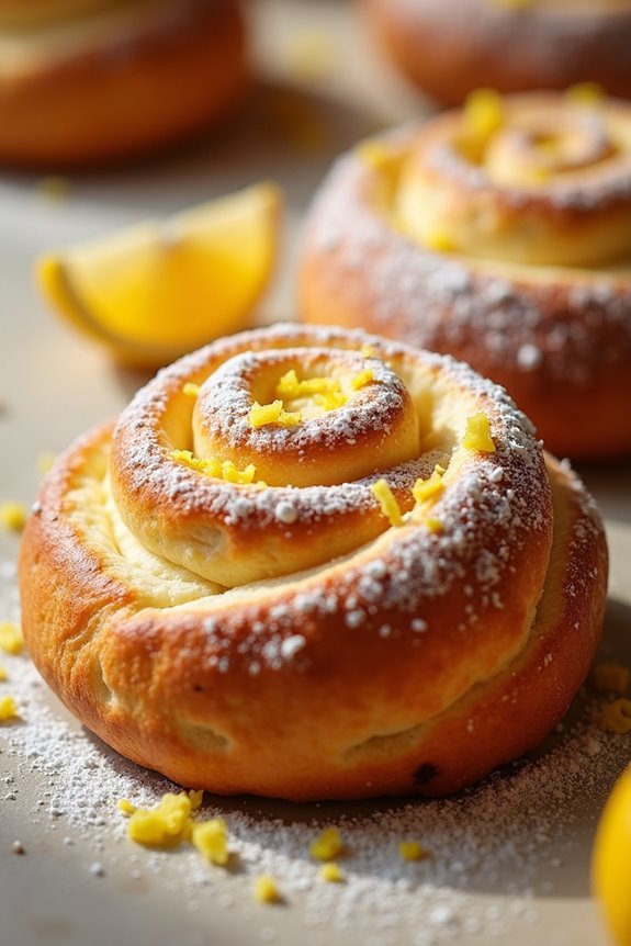 lemon infused festive sweet bread