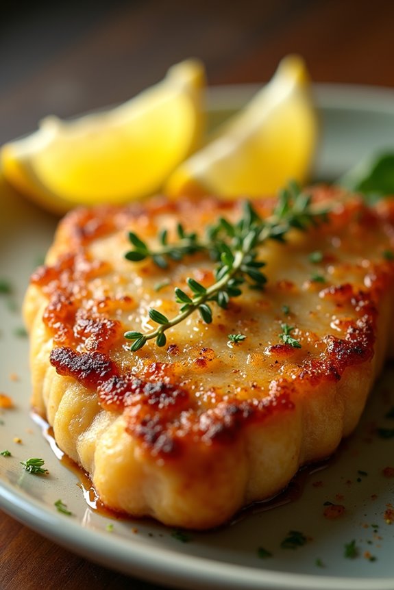 lemon thyme marinated pork chops