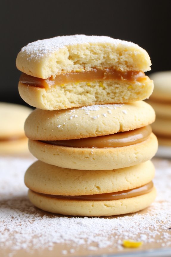 lemon zest alfajores recipe