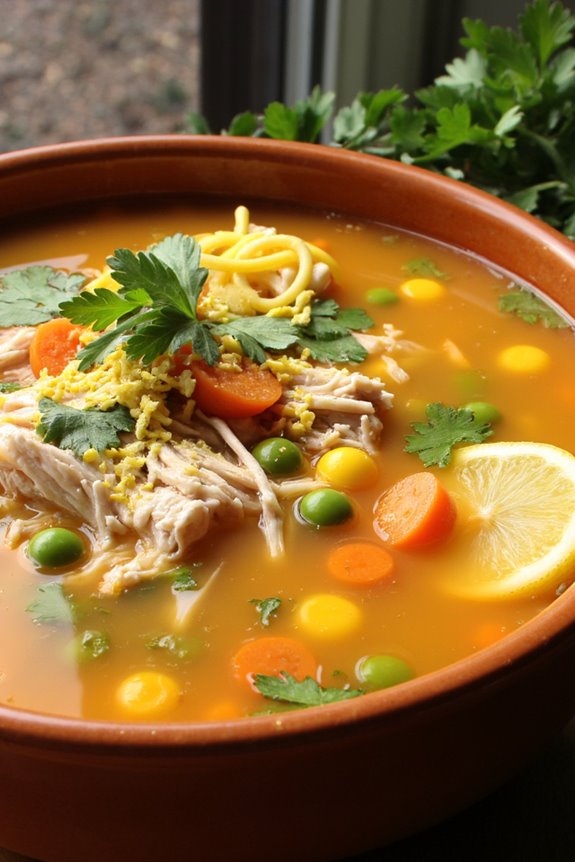 lemon zest chicken soup