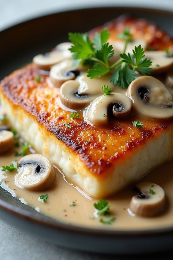 luxurious fish with sauce