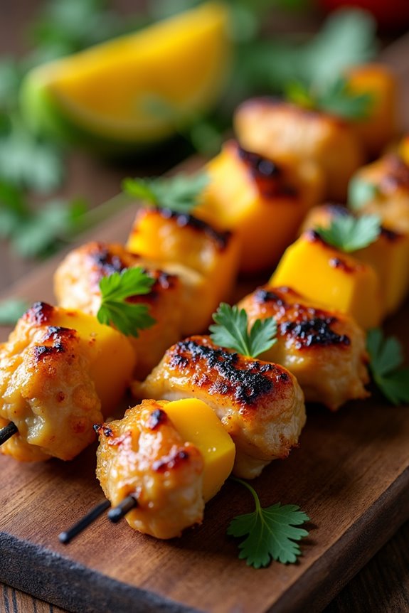 mango chicken skewers recipe