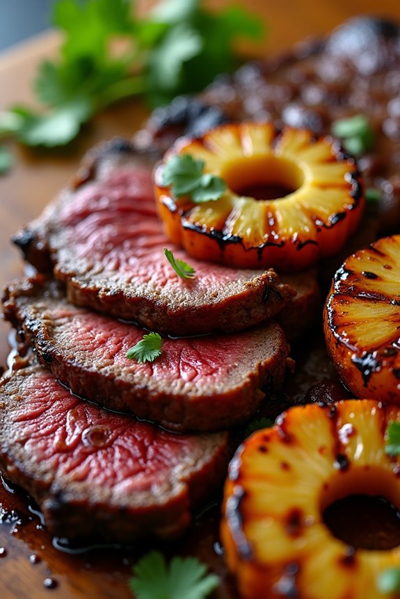 marinated picanha with pineapple