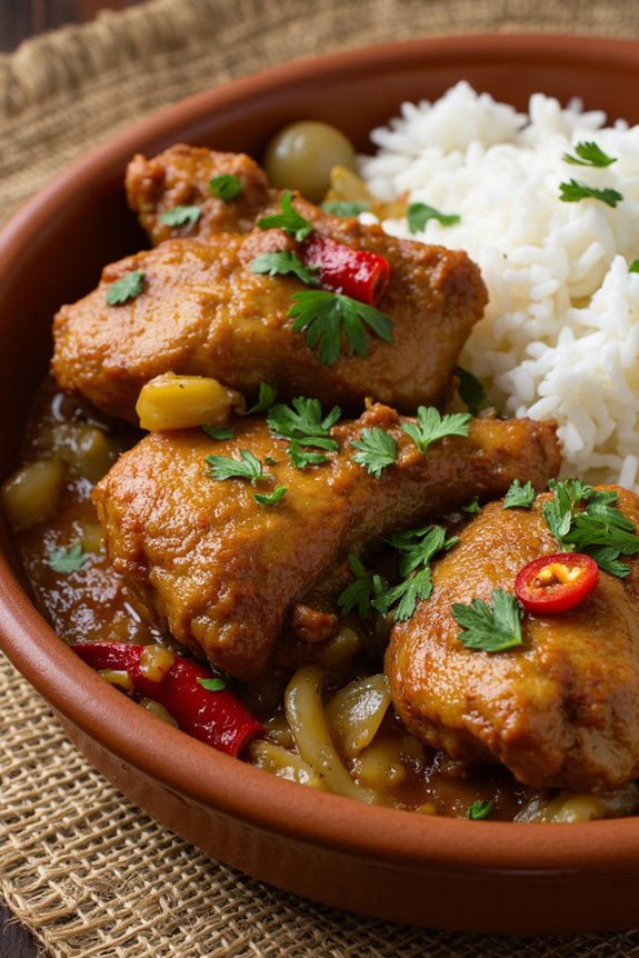 marinated rabbit with herbs