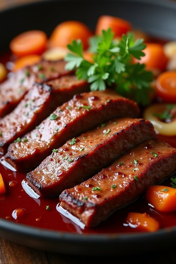 matambre with red wine