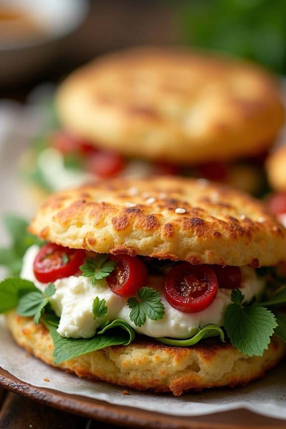 mediterranean inspired arepa delight