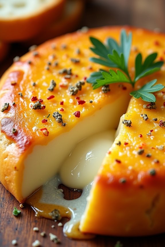 melted provolone cheese appetizer