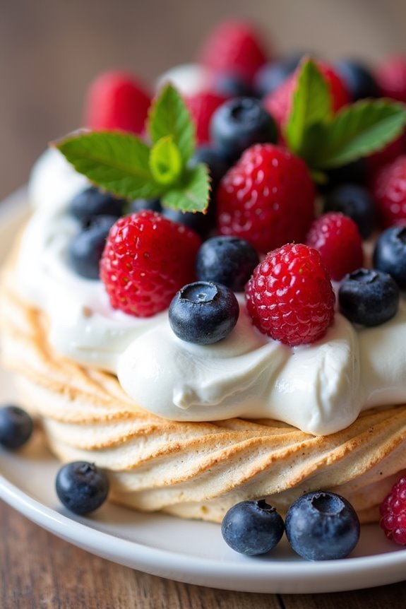 meringue cream berries delight
