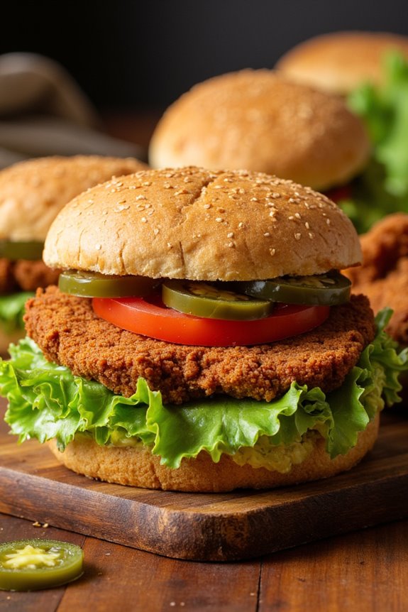 milanesa sandwich with avocado