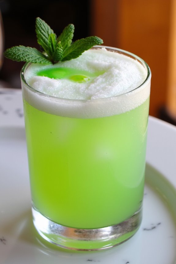 minty peruvian cocktail delight