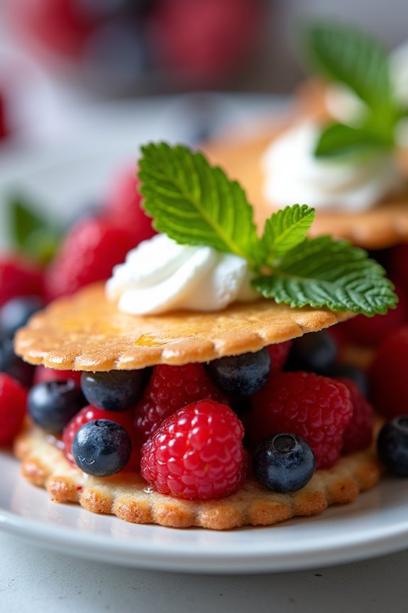 mixed berry obleas recipe