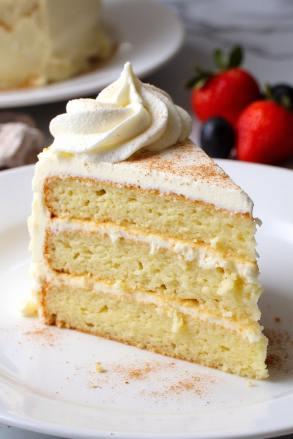 moist milky sponge cake