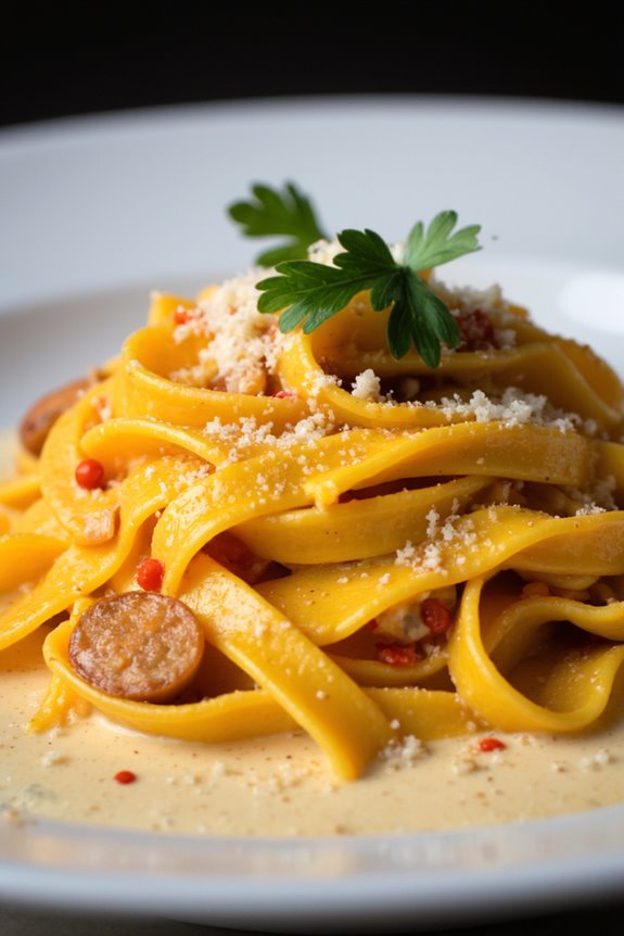 mushroom rocoto pasta delight