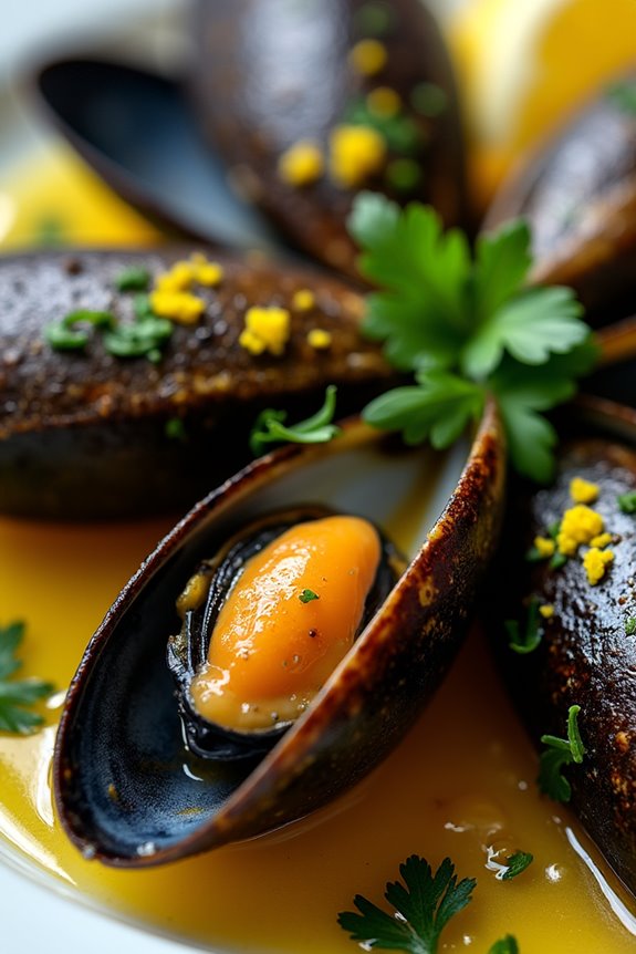 mussels in lemon butter