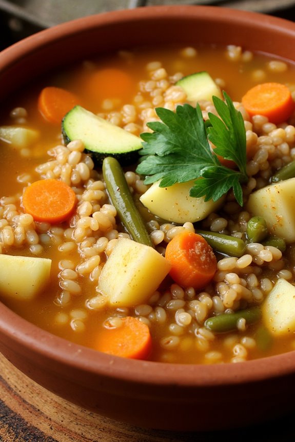 nourishing peruvian quinoa soup