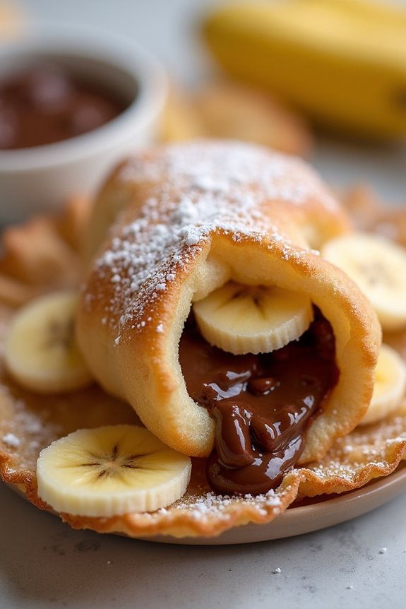 nutella banana stuffed pastries