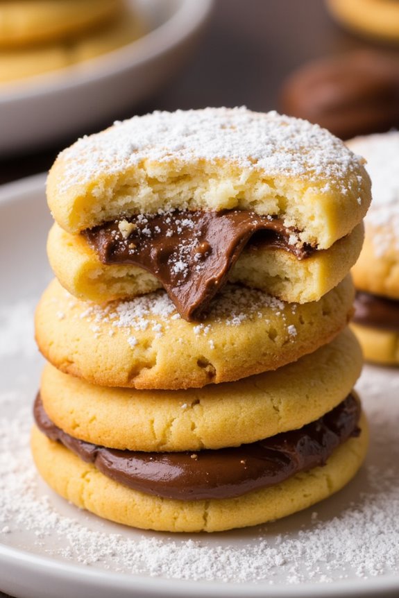 nutella filled alfajores recipe