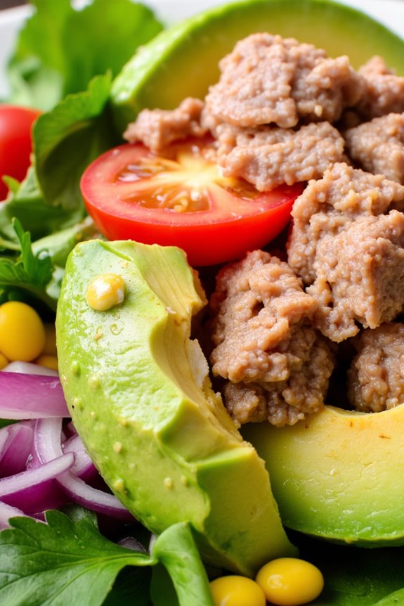 nutritious avocado tuna salad