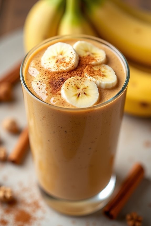 nutritious banana nut smoothie