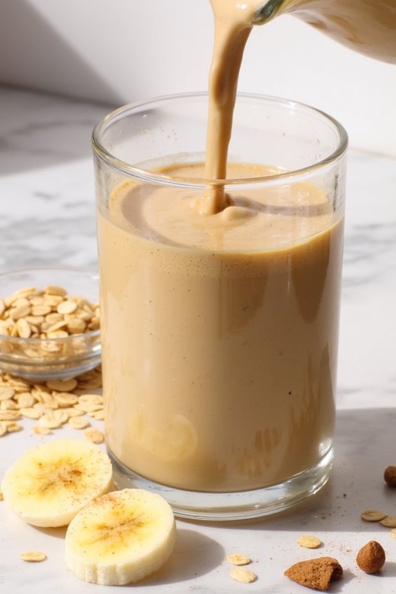 nutritious banana oats smoothie