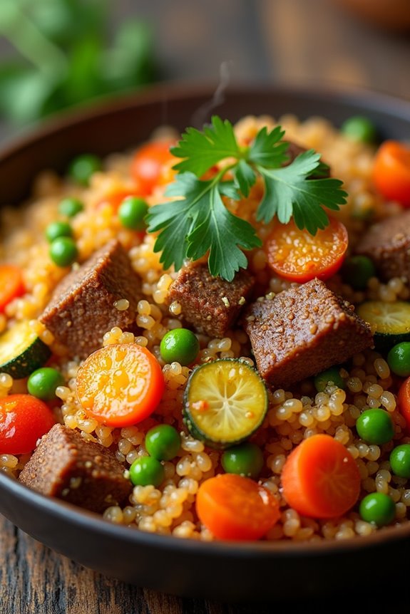 nutritious chilean quinoa dish