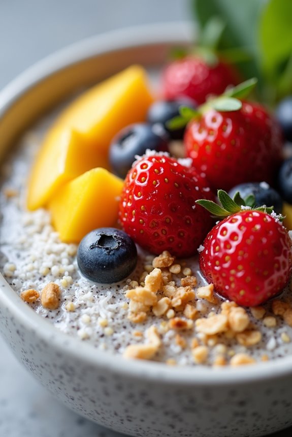 nutritious coconut chia dessert