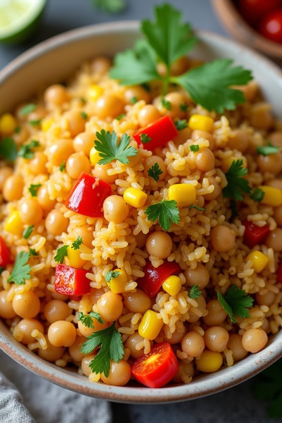 nutritious garbanzo bean bowl