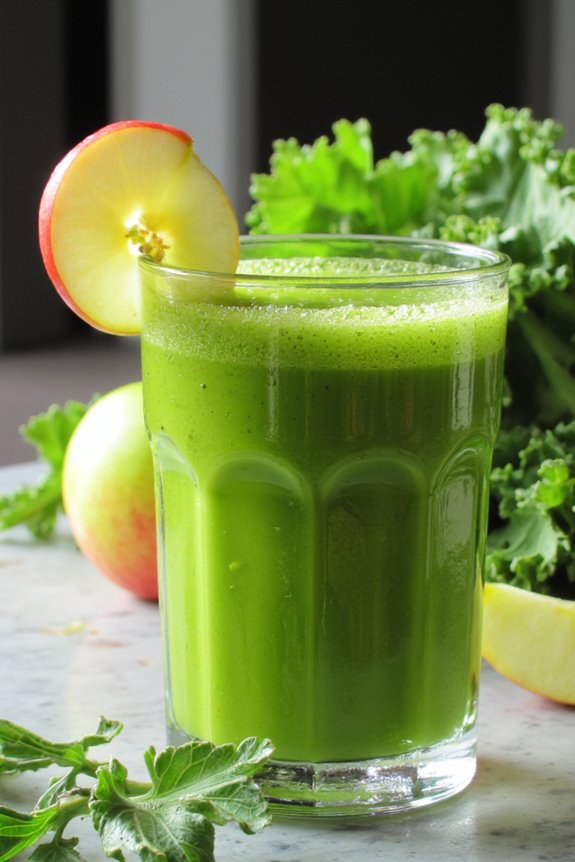 nutritious green apple kale