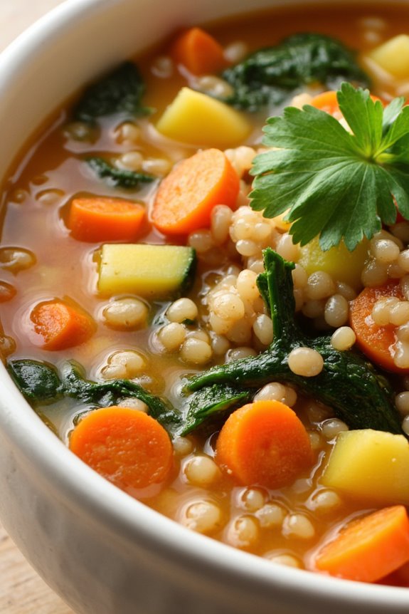 nutritious peruvian quinoa soup