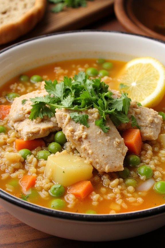 nutritious peruvian tuna soup