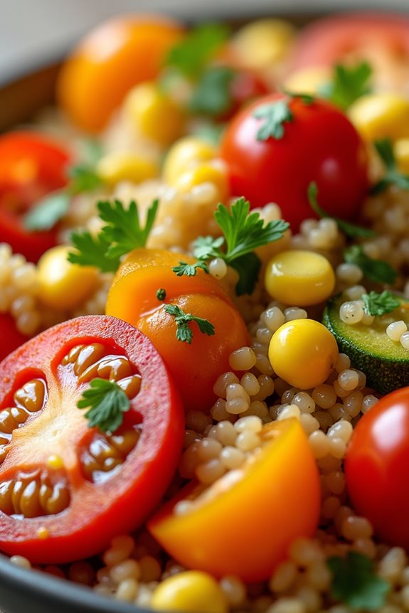 nutritious quinoa vegetable dish