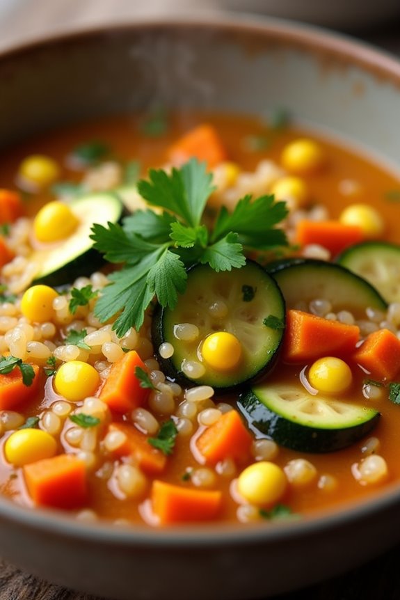 nutritious quinoa vegetable soup