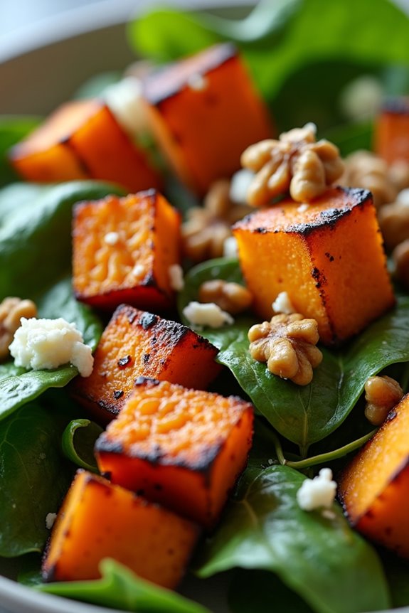 nutritious roasted sweet potato salad