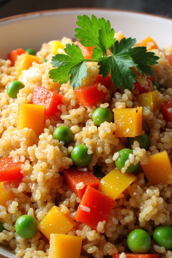 nutritious vegetarian quinoa dish
