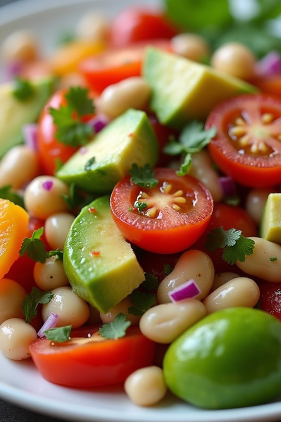 nutritious vibrant bean salad