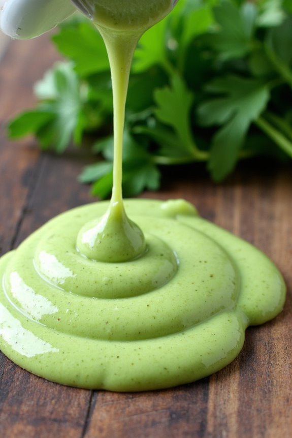 nutty creamy herb sauce