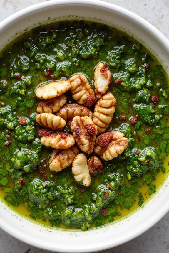 nutty vibrant chimichurri sauce