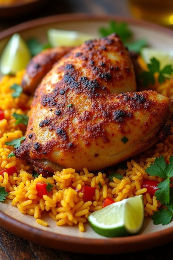 oven baked chicken and rice