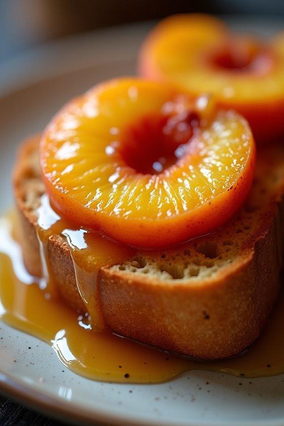peachy confitured breakfast delight