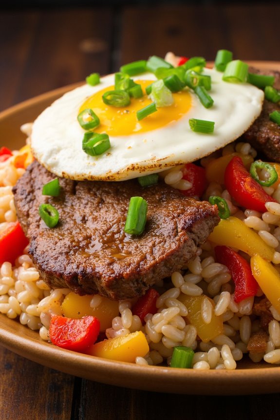 peruvian beef fried rice