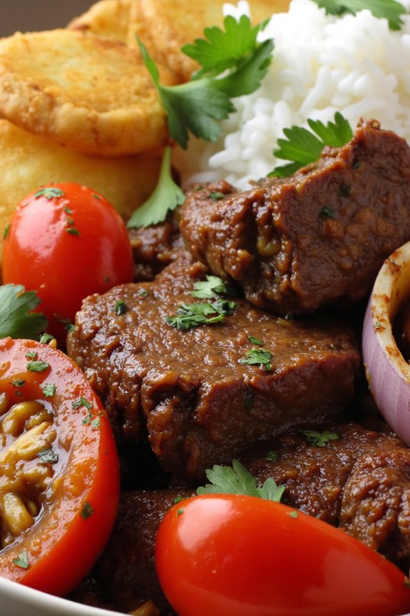 peruvian beef stir fry delight