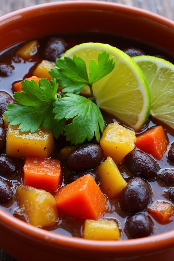 peruvian black bean soup