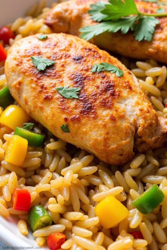 peruvian chicken rice casserole