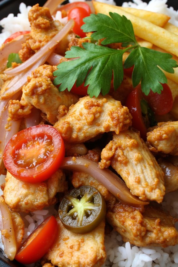 peruvian chicken stir fry delight